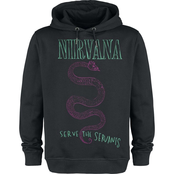 Nirvana Amplified Collection - Serve The Serpents Mikina s kapucí černá - RockTime.cz