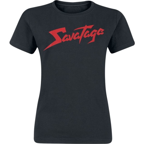 Savatage Red Logo Dámské tričko černá - RockTime.cz