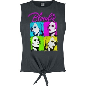 Blondie Amplified Collection - Neon Quadrant Dámský top charcoal - RockTime.cz