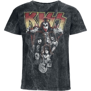 Kiss Band Photo Tričko antracitová - RockTime.cz