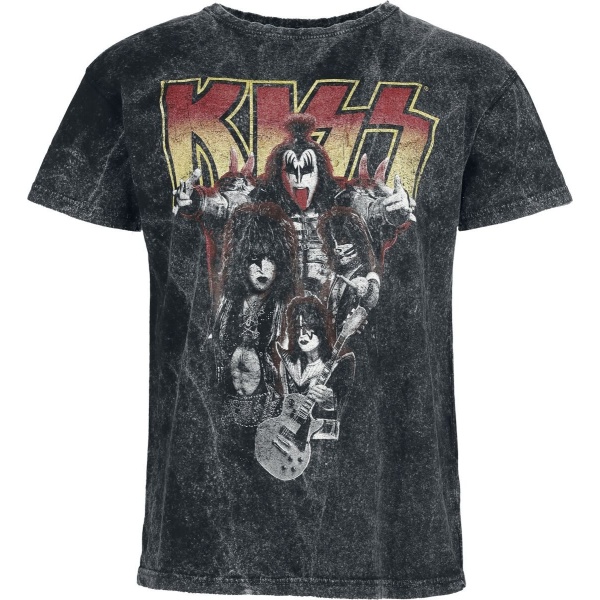 Kiss Band Photo Tričko antracitová - RockTime.cz