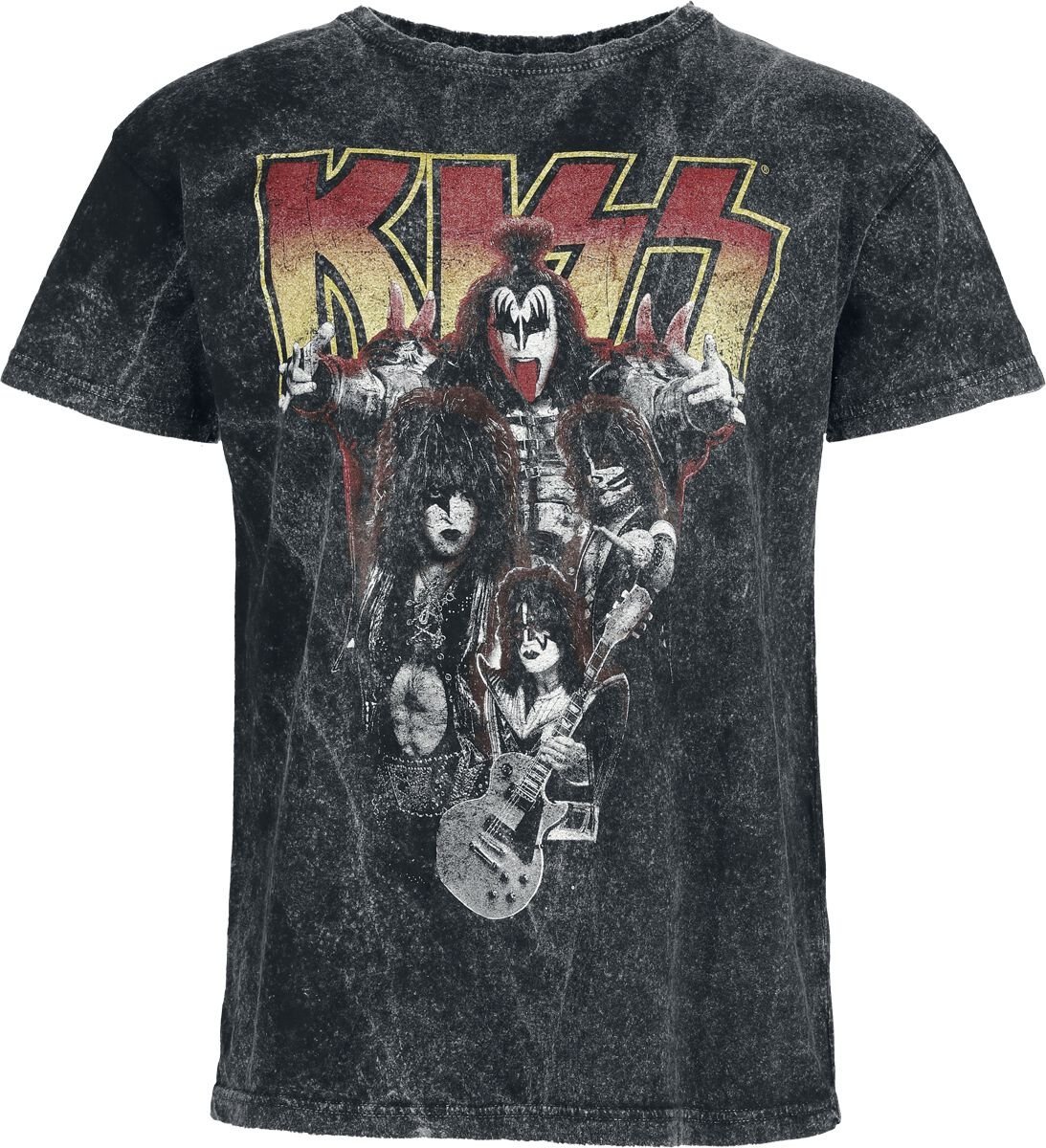 Kiss Band Photo Tričko antracitová - RockTime.cz