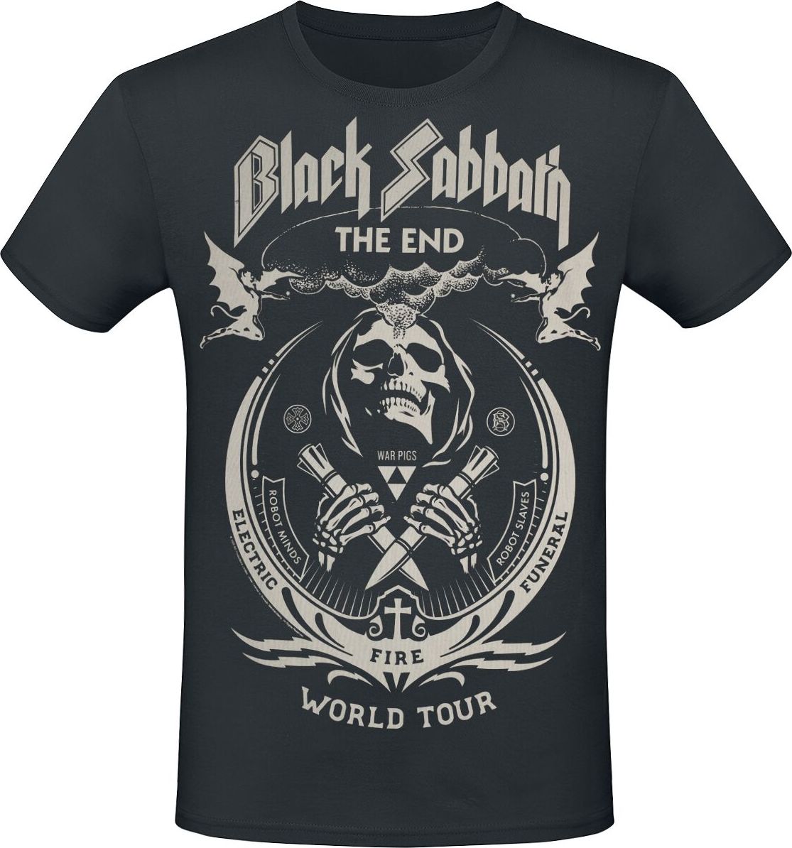 Black Sabbath The End Grim Reaper Tričko černá - RockTime.cz