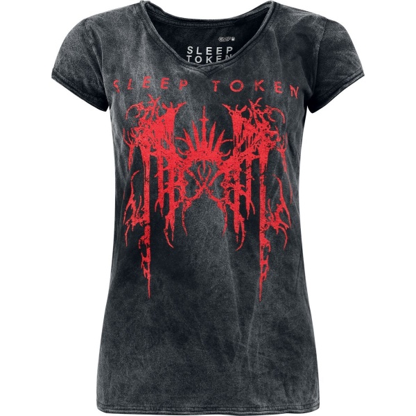 Sleep Token Logo Dámské tričko cerná/šedá - RockTime.cz