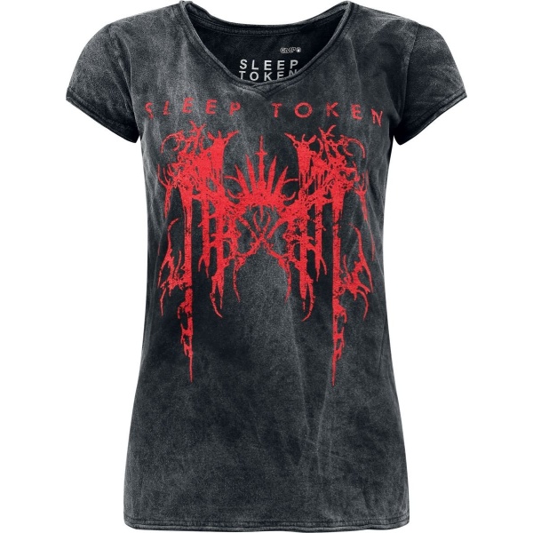 Sleep Token Logo Dámské tričko cerná/šedá - RockTime.cz