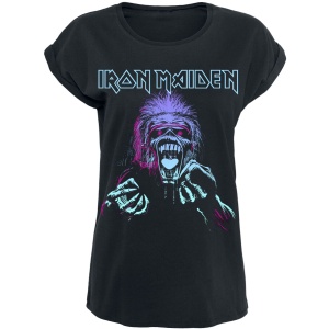 Iron Maiden Pastel Eddie Dámské tričko černá - RockTime.cz