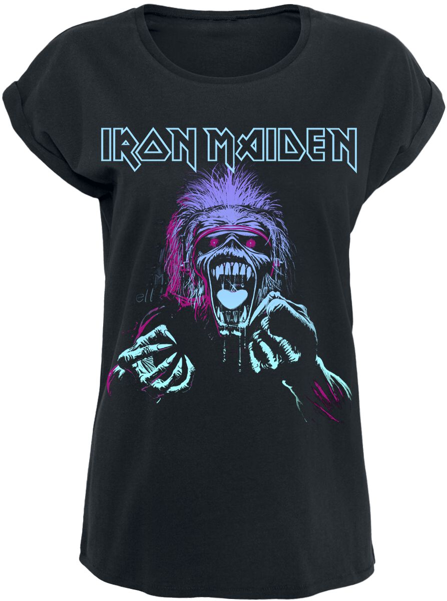 Iron Maiden Pastel Eddie Dámské tričko černá - RockTime.cz