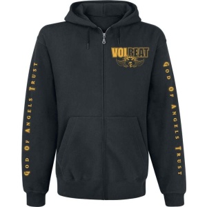 Volbeat God Of Angels Trust Mikina s kapucí na zip černá - RockTime.cz