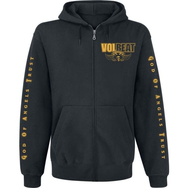 Volbeat God Of Angels Trust Mikina s kapucí na zip černá - RockTime.cz