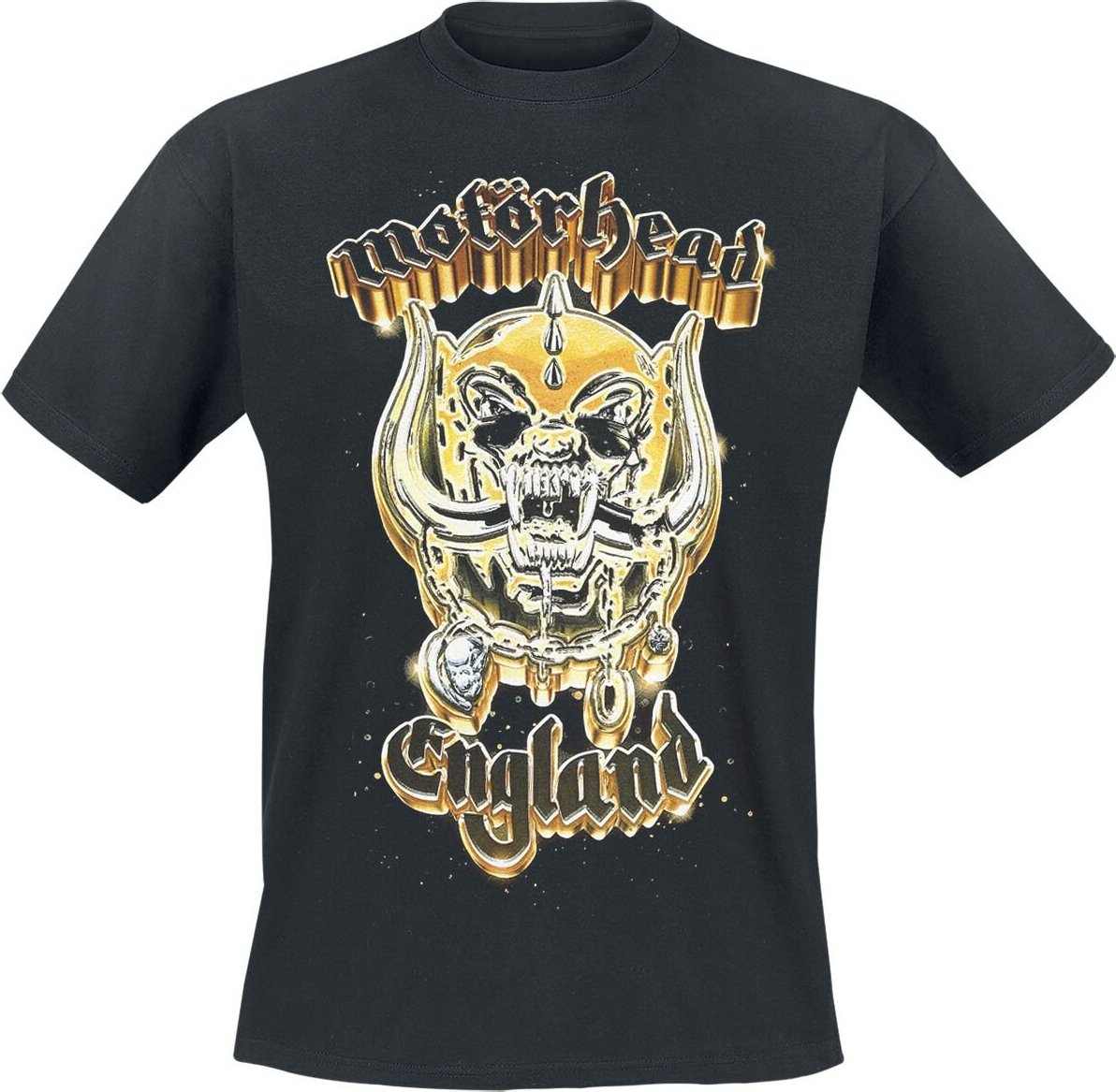 Motörhead 50th Gold Warpig Tričko černá - RockTime.cz