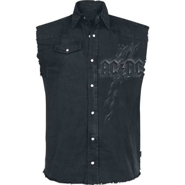 AC/DC Back In Black Torn Košile bez rukávu černá - RockTime.cz