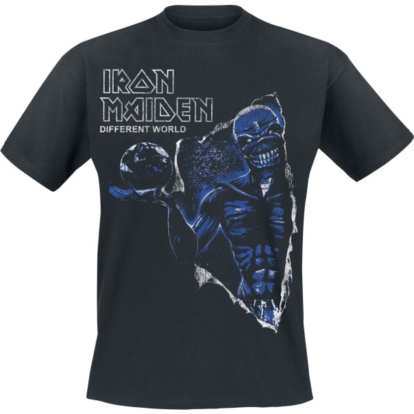 Iron Maiden Different World Reversed Tričko černá - RockTime.cz