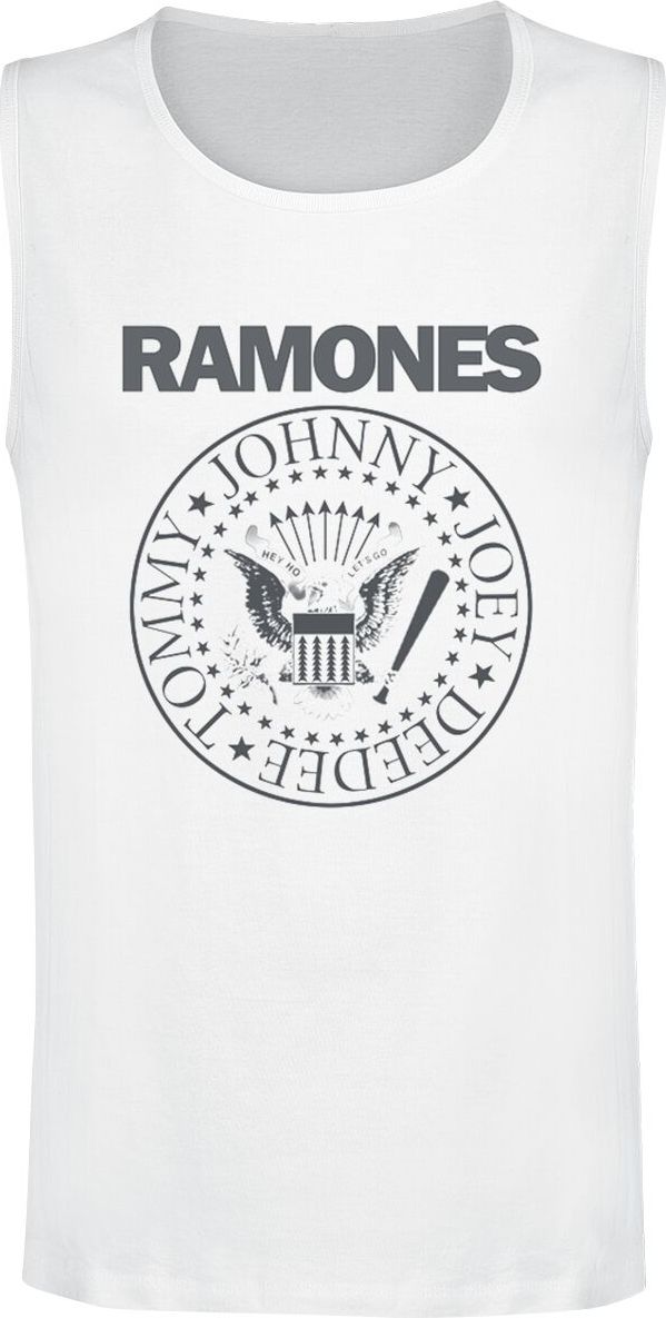 Ramones Crest Tank top bílá - RockTime.cz