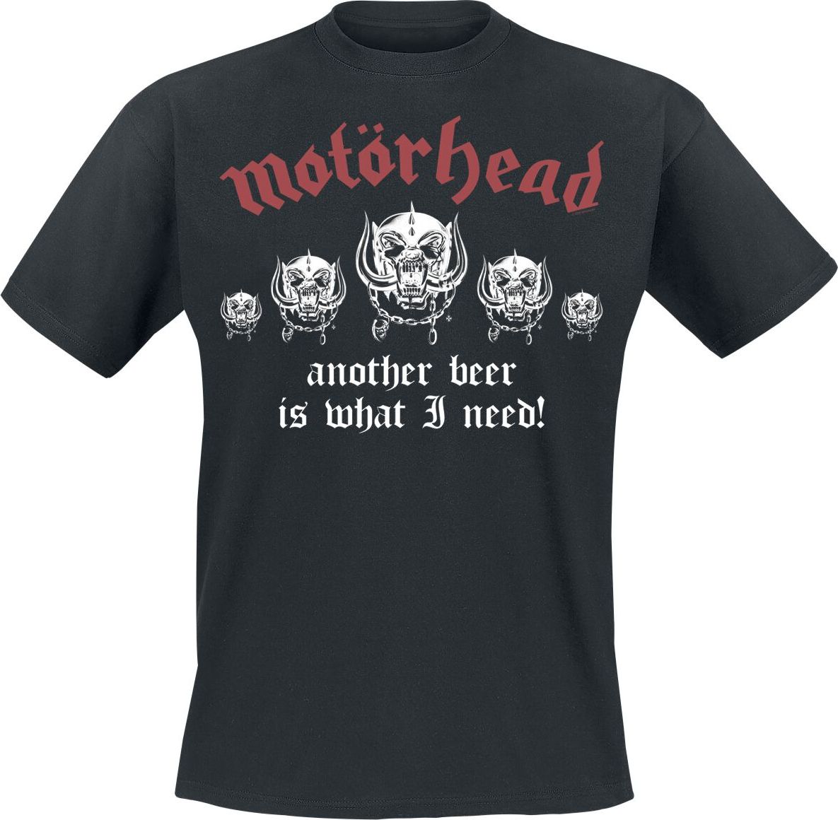 Motörhead 50th Another Beer Lemmy's Lounge Tričko černá - RockTime.cz