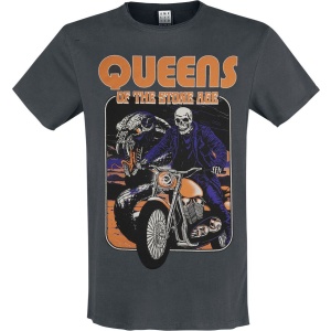 Queens Of The Stone Age Amplified Collection - Rider Tričko charcoal - RockTime.cz