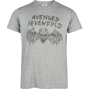Avenged Sevenfold Scheleton Bat Tričko šedá - RockTime.cz