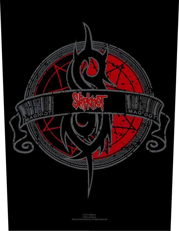 Slipknot Crest nášivka na záda cerná/cervená/šedá - RockTime.cz