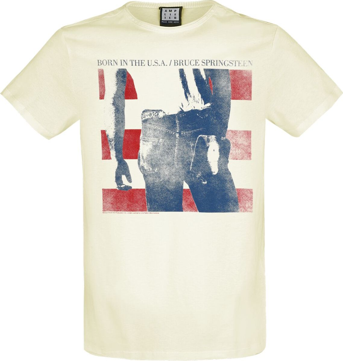 Bruce Springsteen Amplified Collection - Born In The USA Tričko šedobílá - RockTime.cz