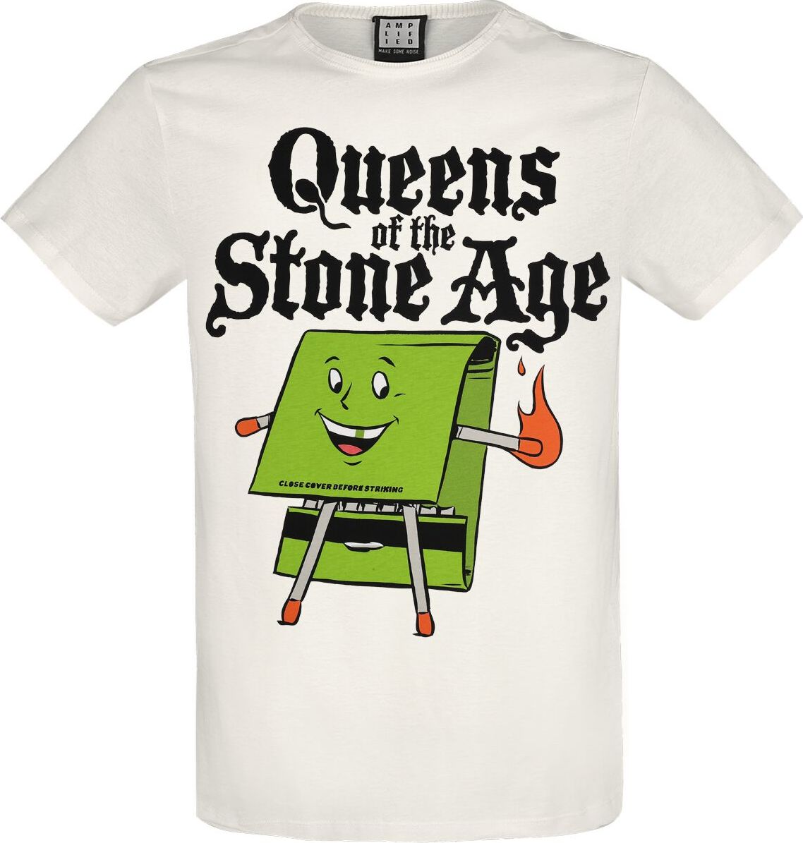 Queens Of The Stone Age Amplified Collection - Match Book Tričko šedobílá - RockTime.cz