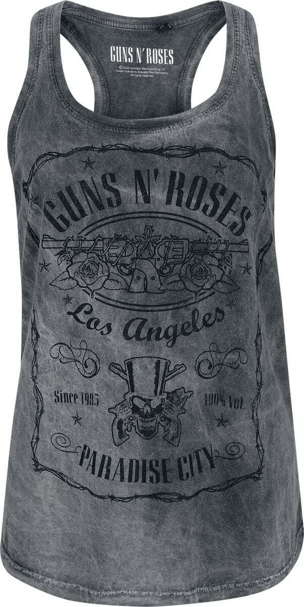 Guns N' Roses Paradise City Dámský top šedá - RockTime.cz