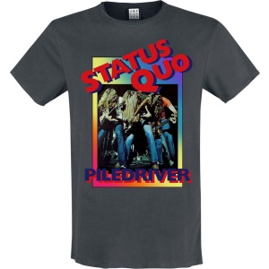 Status Quo Amplified Collection - Piledriver Tričko charcoal - RockTime.cz