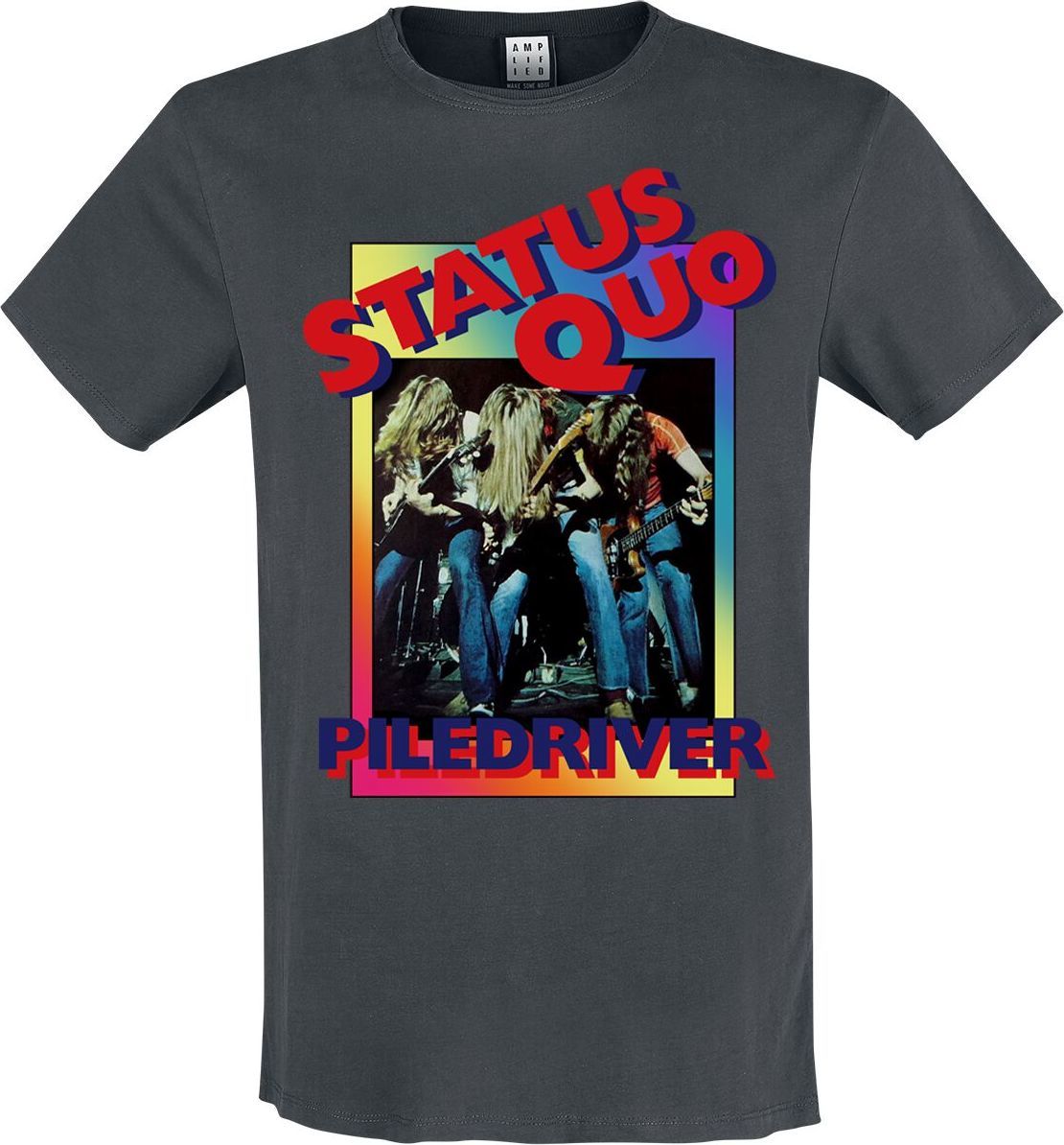 Status Quo Amplified Collection - Piledriver Tričko charcoal - RockTime.cz