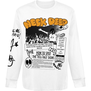 Neck Deep Pop Punk Is Back Tričko s dlouhým rukávem bílá - RockTime.cz