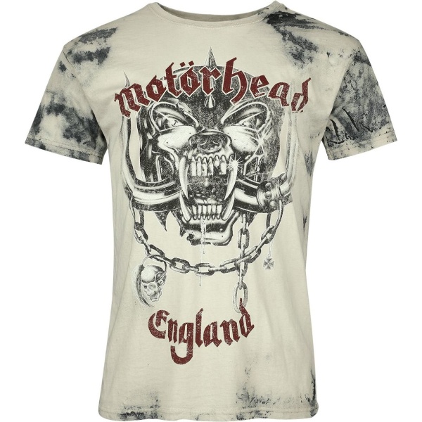 Motörhead Logo England Tričko šedá - RockTime.cz