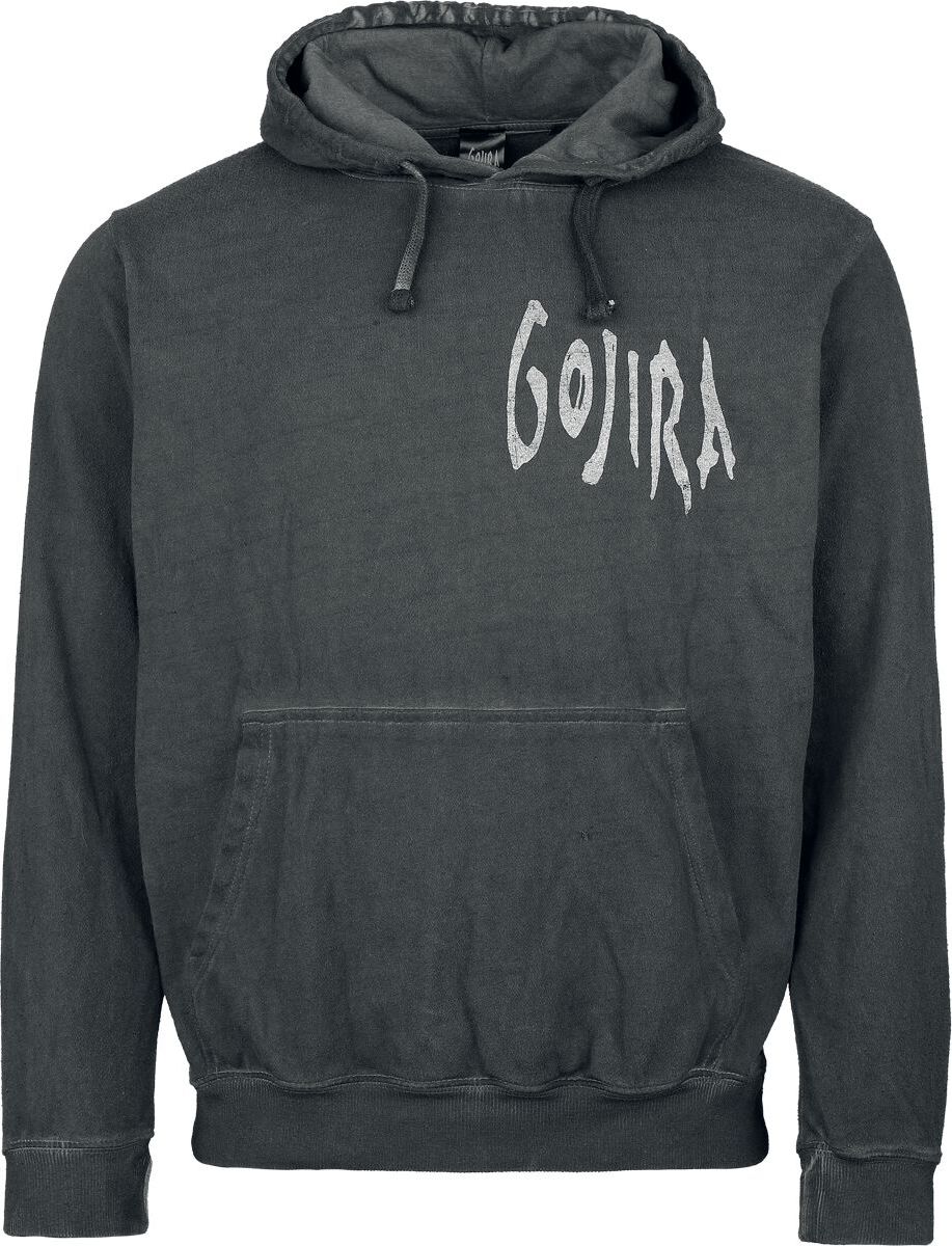 Gojira Whale Sun Moon Mikina s kapucí tmavě šedá - RockTime.cz