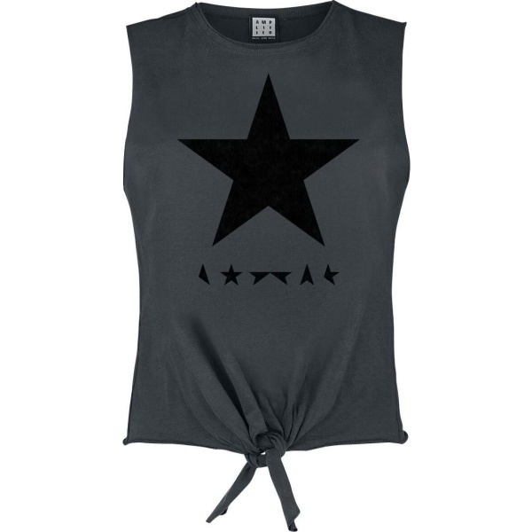 David Bowie Amplified Collection - Black Star Dámský top charcoal - RockTime.cz