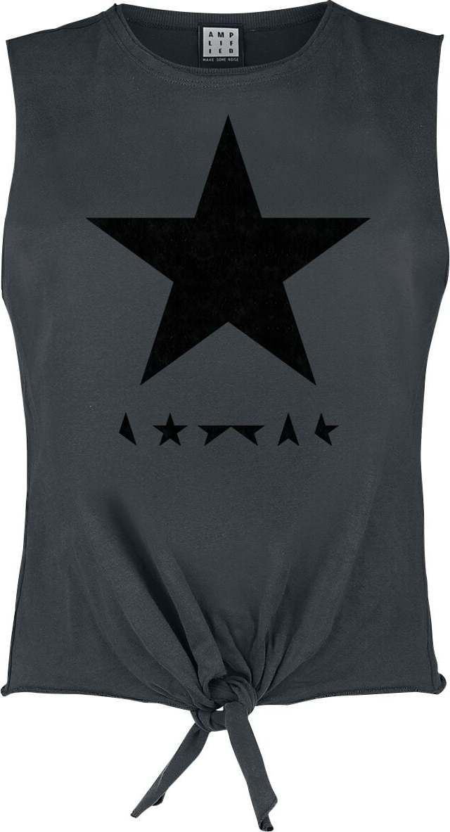David Bowie Amplified Collection - Black Star Dámský top charcoal - RockTime.cz