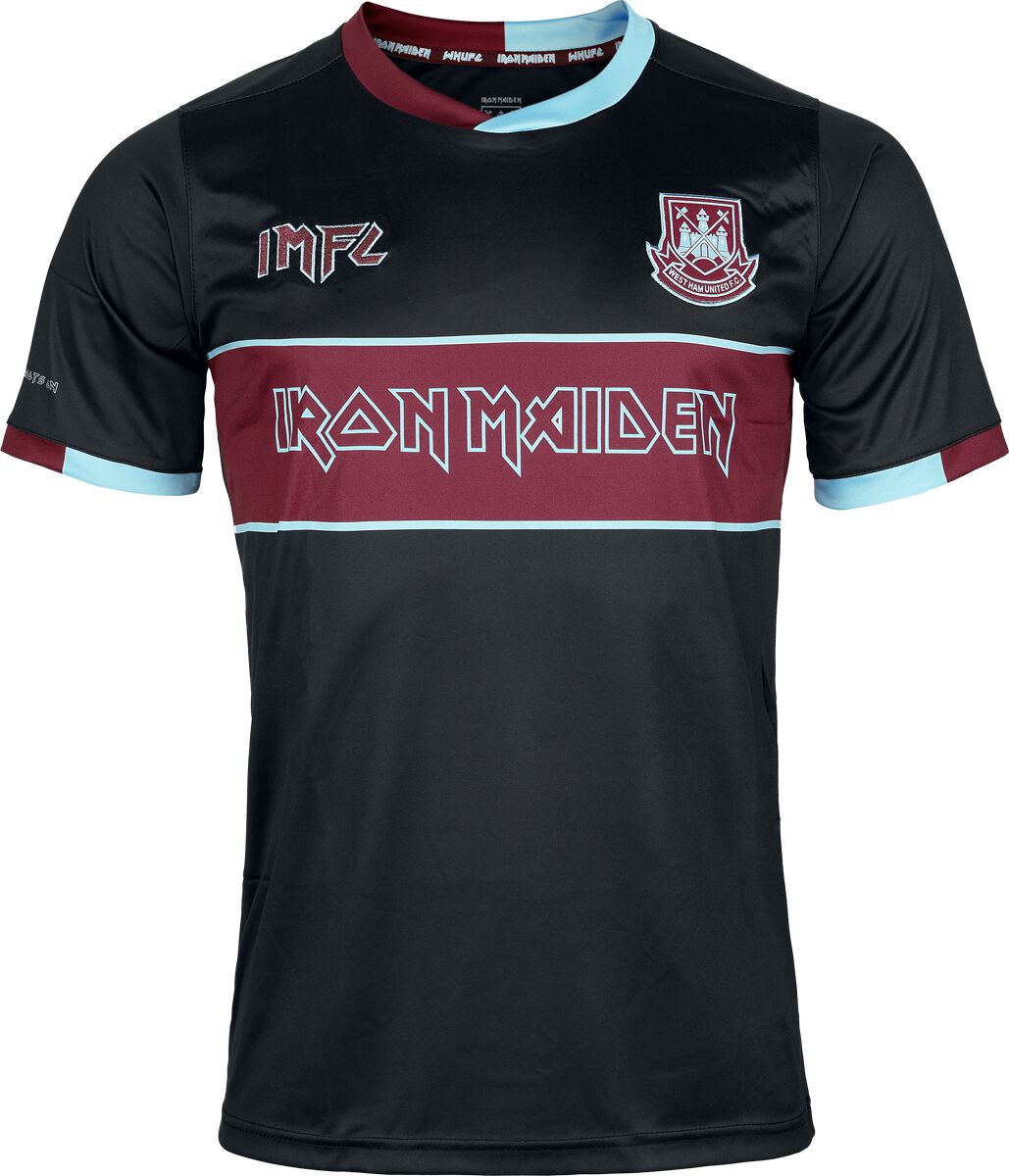 Iron Maiden IMFC West Ham Jersey Dres pro fanoušky černá - RockTime.cz
