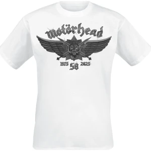 Motörhead Wings Badge Tričko bílá - RockTime.cz