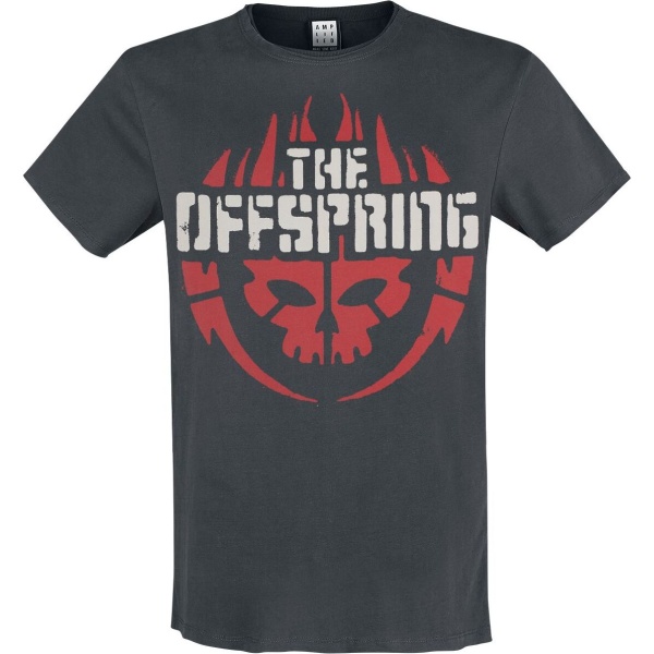 The Offspring Amplified Collection - Skull Logo Tričko charcoal - RockTime.cz