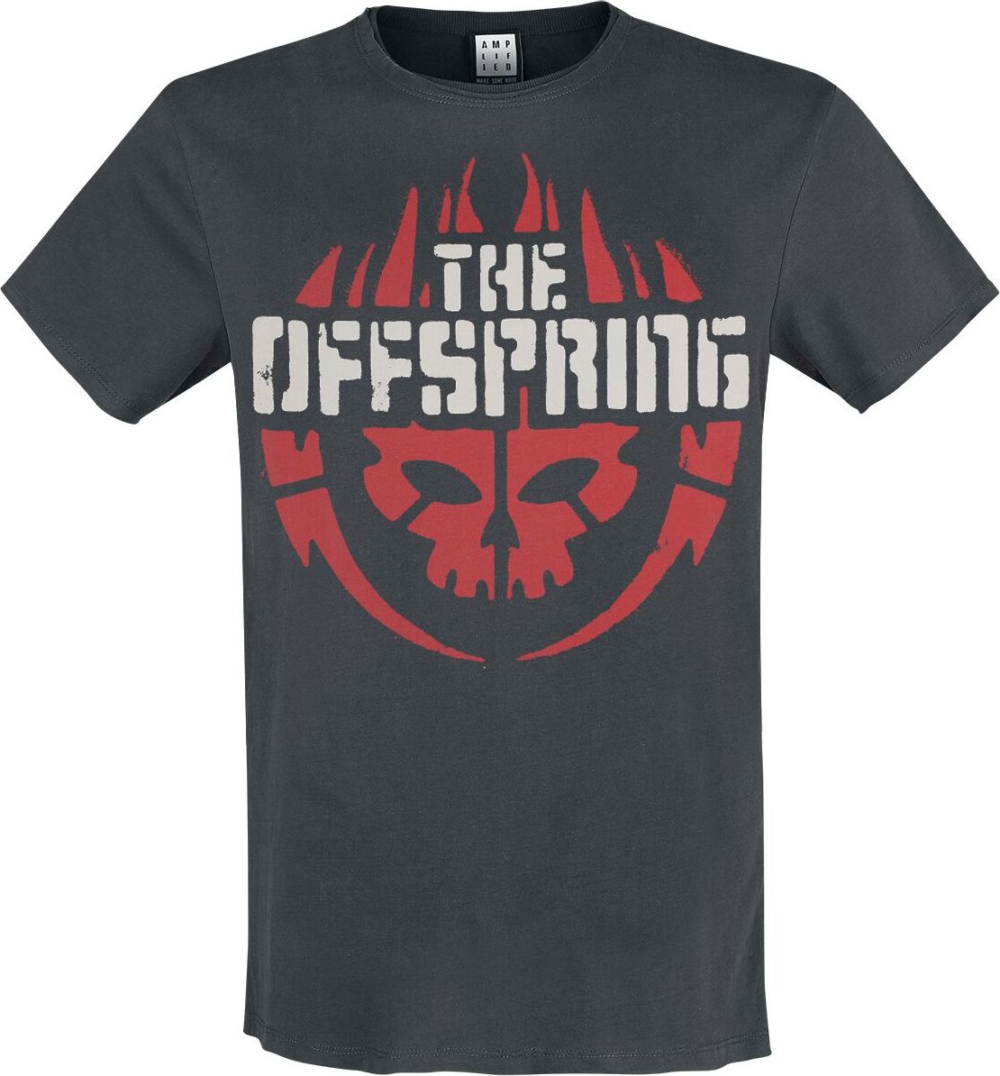 The Offspring Amplified Collection - Skull Logo Tričko charcoal - RockTime.cz