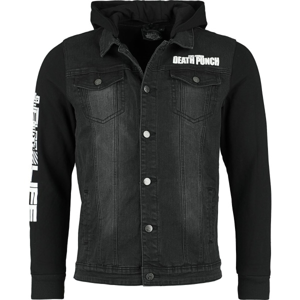 Five Finger Death Punch EMP Signature Collection Džínová bunda tmave šedá/cerná - RockTime.cz