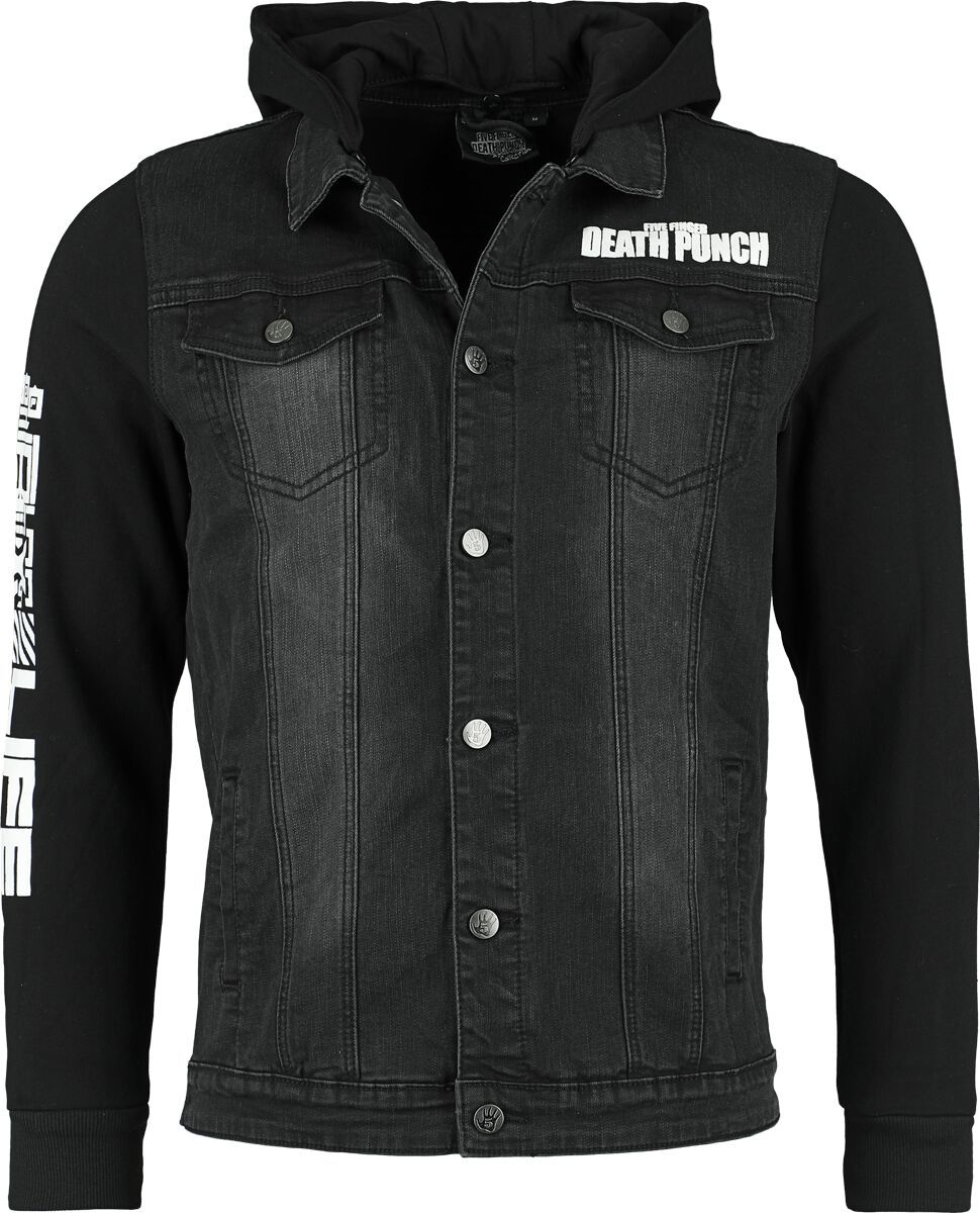Five Finger Death Punch EMP Signature Collection Džínová bunda tmave šedá/cerná - RockTime.cz