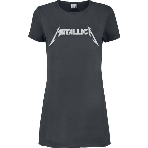 Metallica Amplified Collection - Logo Šaty charcoal - RockTime.cz