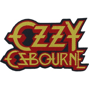 Ozzy Osbourne Logo Cut Out nášivka cervená/oranžová - RockTime.cz