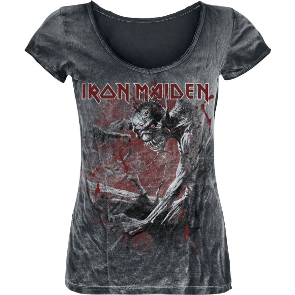 Iron Maiden Fear Of The Dark Vintage Dámské tričko černá/použitý vzhled - RockTime.cz
