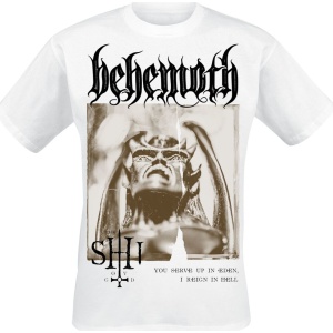 Behemoth The Shit ov God - Sepia Parchment V2 Tričko bílá - RockTime.cz