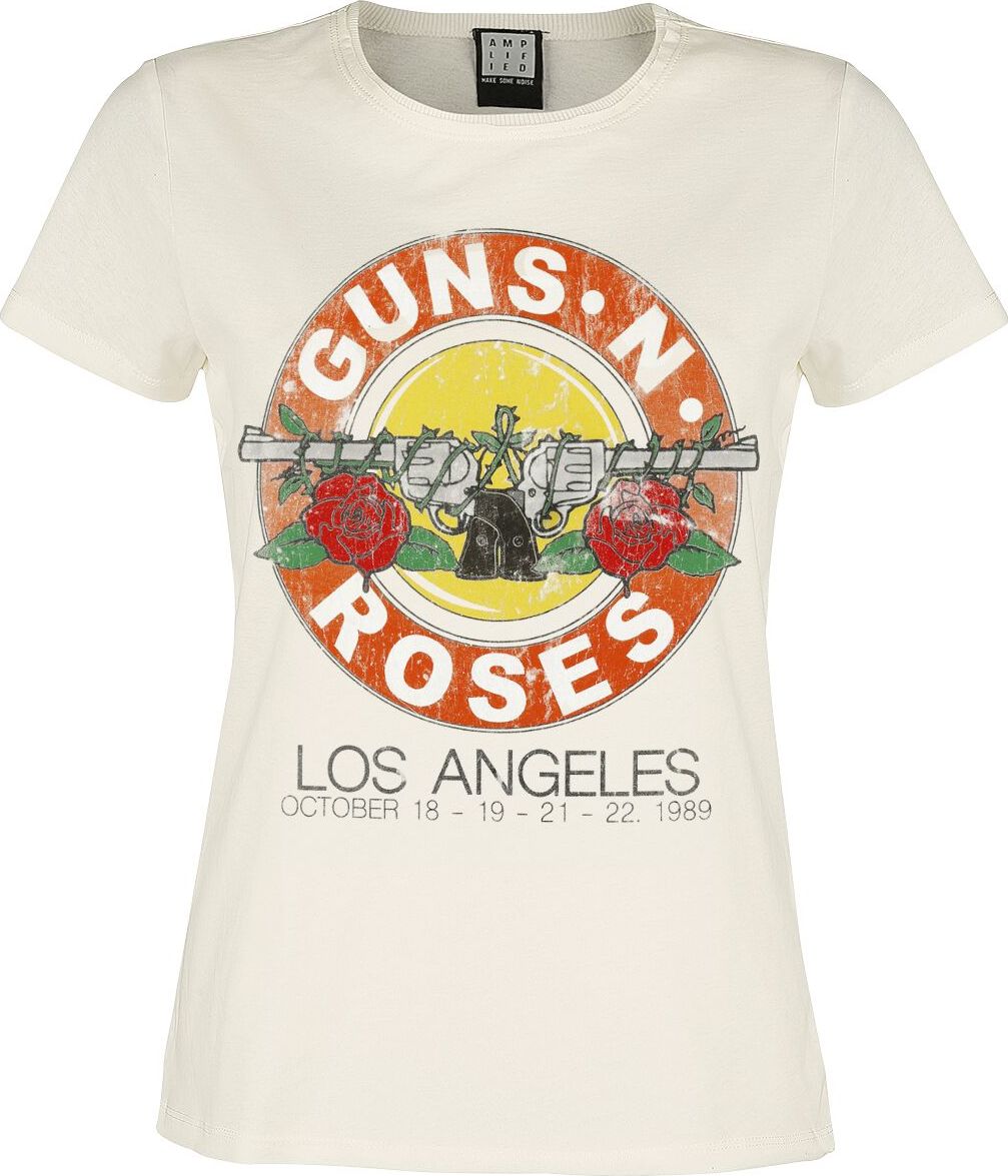 Guns N' Roses Amplified Collection - Vintage Bullet Dámské tričko šedobílá - RockTime.cz