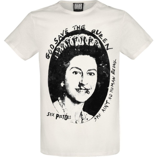 Sex Pistols Amplified Collection - Good Save The Queen Tričko šedobílá - RockTime.cz