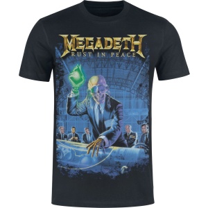 Megadeth Rust in peace Heavyweight Tričko černá - RockTime.cz