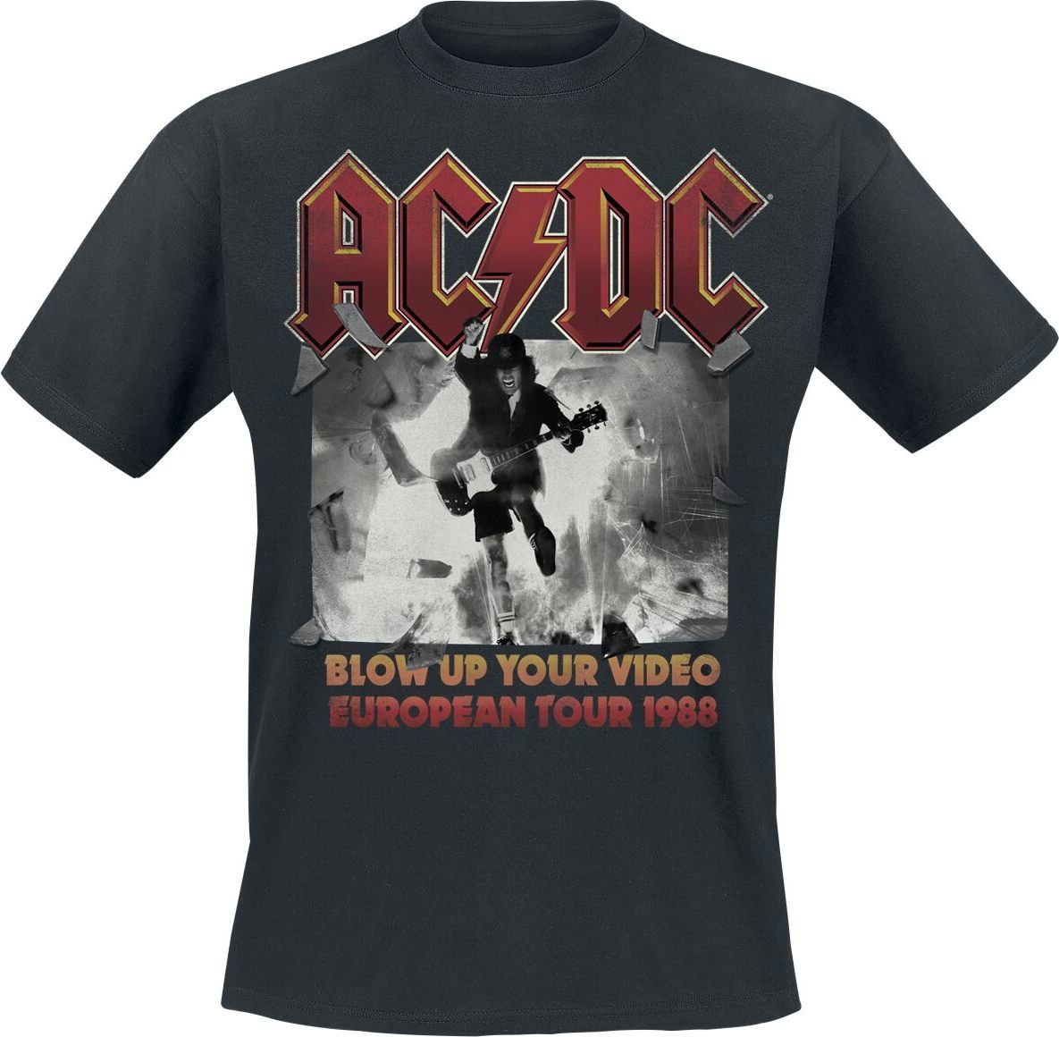 AC/DC European Tour 1988 Tričko černá - RockTime.cz