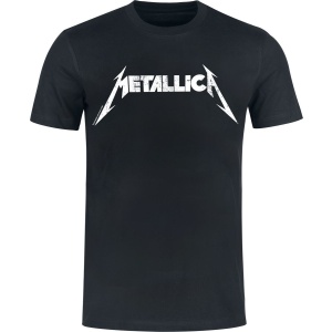 Metallica Textured Logo Heavyweight Tričko černá - RockTime.cz