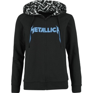 Metallica EMP Signature Collection Dámská mikina s kapucí na zip cerná/šedá - RockTime.cz