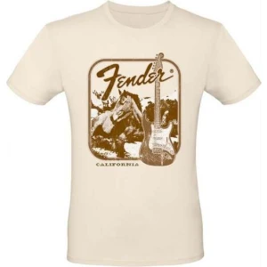Fender California Horse Tričko béžová - RockTime.cz