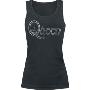 Queen Logo Dámský top černá - RockTime.cz
