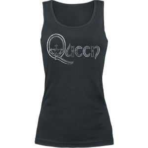 Queen Logo Dámský top černá - RockTime.cz